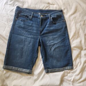 Levi's Blue Jean Shorts with Rolled Hems